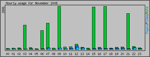 Hourly usage