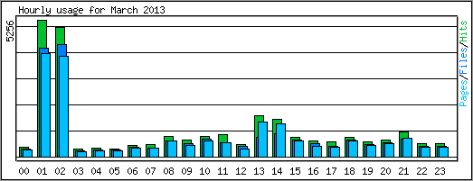 Hourly usage