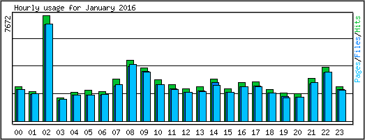 Hourly usage