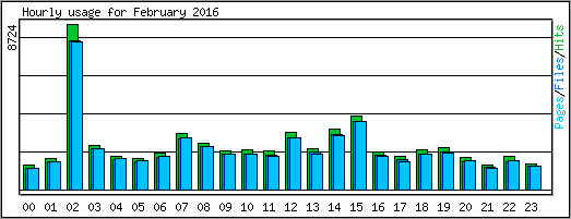 Hourly usage